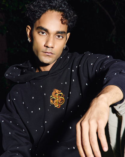 ZERO GRAVITY INTIMIDATION - REGULAR FIT EMBROIDERED HOODIE