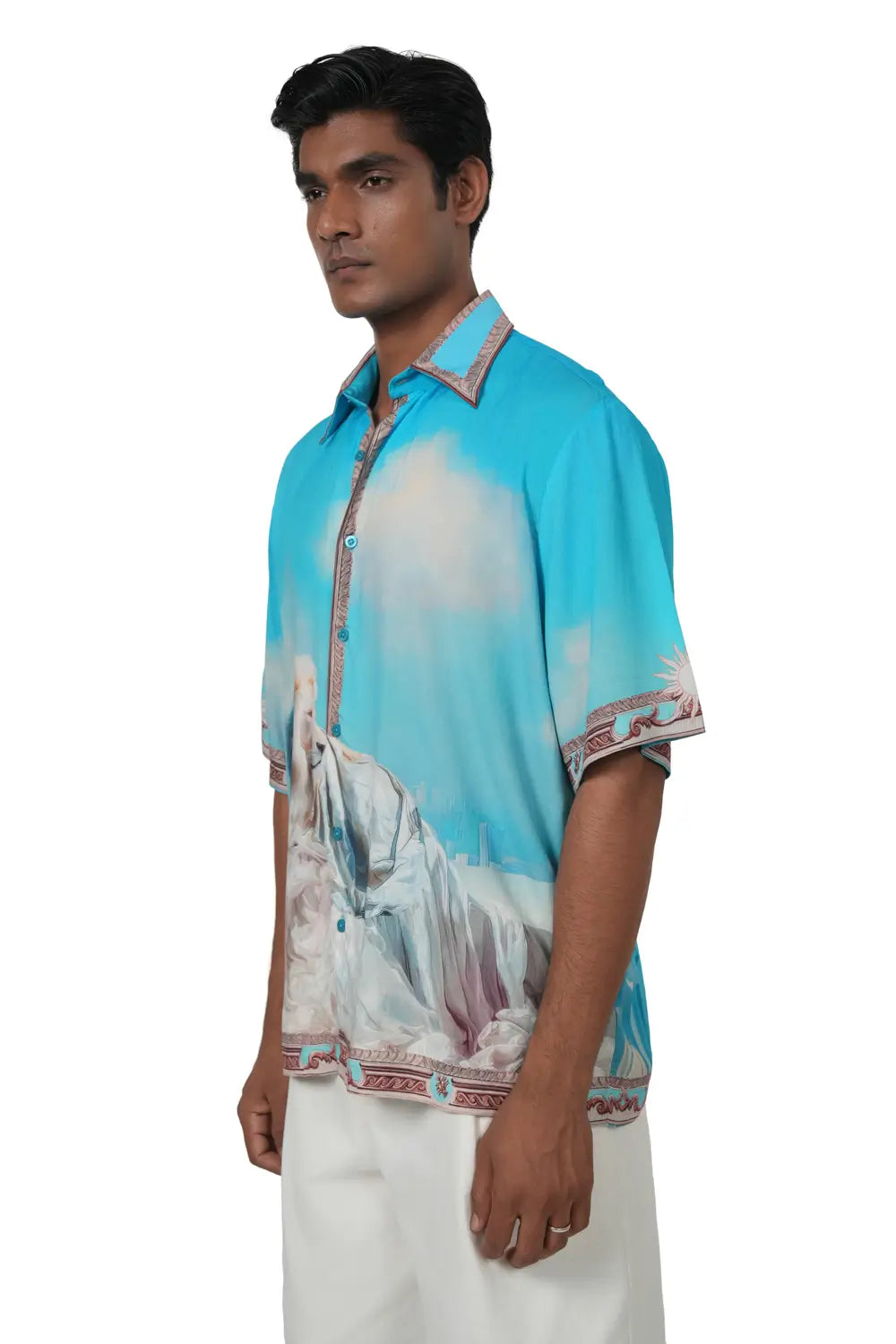 THE SILENT SULTANATE- RELAXED FIT PRINTED SHIRT