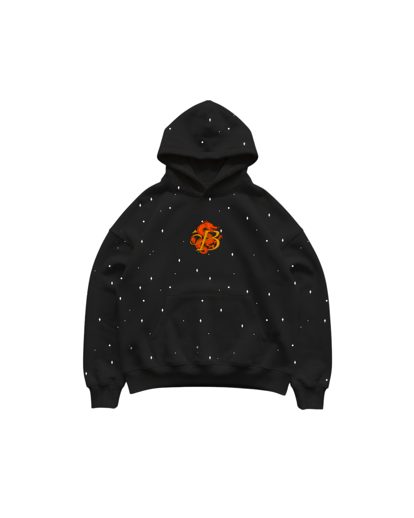 ZERO GRAVITY INTIMIDATION - REGULAR FIT EMBROIDERED HOODIE