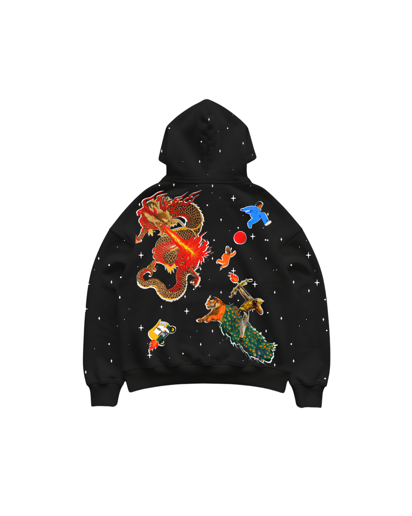 ZERO GRAVITY INTIMIDATION - REGULAR FIT EMBROIDERED HOODIE