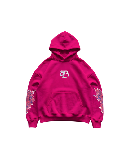 SYNCRETIC STREETS - REGULAR FIT EMBROIDERED HOODIE