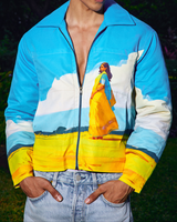 A NEW LAND - REGULAR FIT PRINTED JACKET
