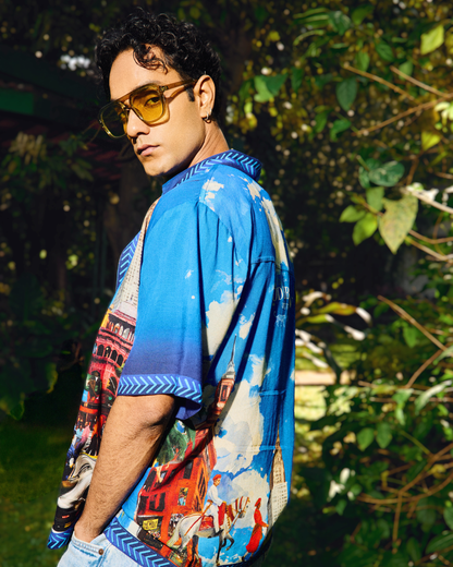 गली's OF BROOKLYN - RELAXED FIT PRINTED SHIRT