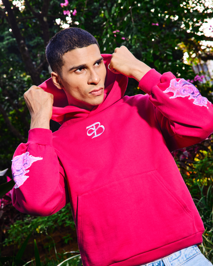 SYNCRETIC STREETS - REGULAR FIT EMBROIDERED HOODIE