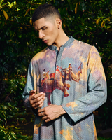 Breaking Paramparas - Regular Fit Printed Embroidered Kurta Set
