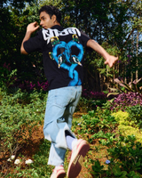 SHOR- OVERSIZED FIT SCREEN PRINTED T-SHIRT