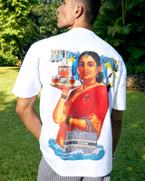 PAKHANDI- OVERSIZED FIT HAND BEADED T-SHIRT