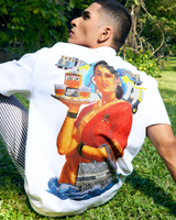 PAKHANDI- OVERSIZED FIT HAND BEADED T-SHIRT