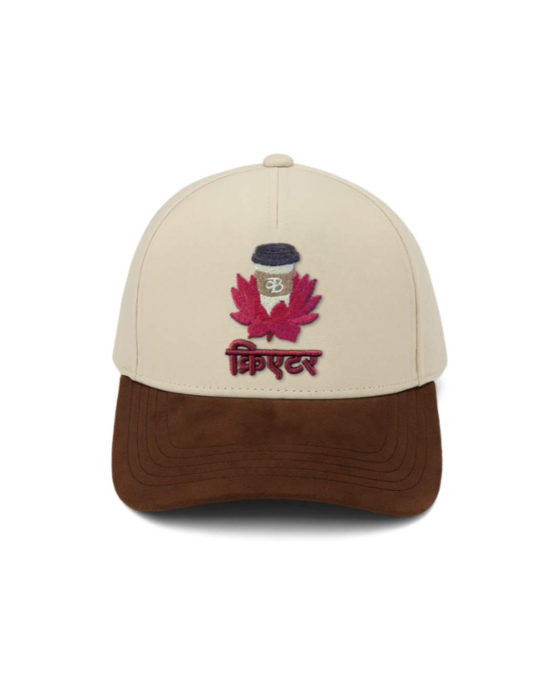 क्रिएटर - EMBROIDERED SUEDE CAP
