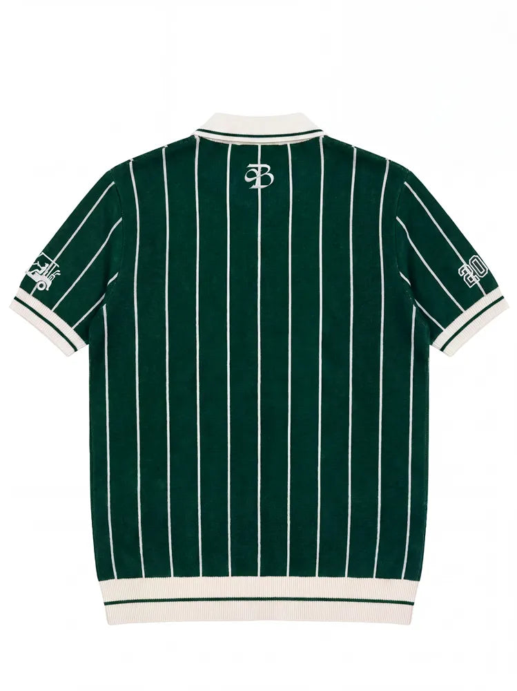VINTAGE GOLF POLO - YARN-DYED JACQUARD KNIT