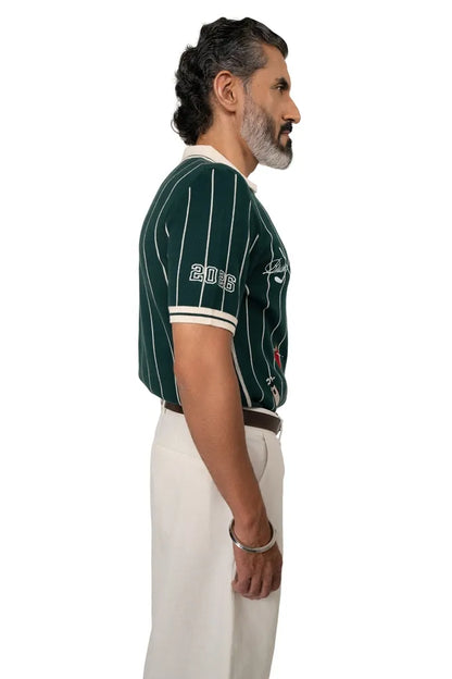VINTAGE GOLF POLO - YARN-DYED JACQUARD KNIT