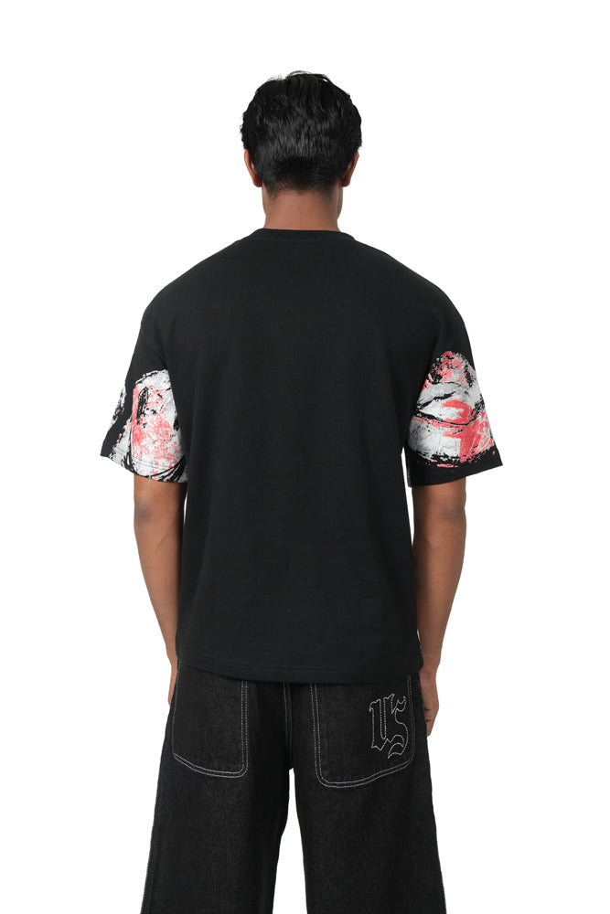 WHERE'S THE TRIGGER-REGULAR FIT PRINTED T-SHIRT HEAVYWEIGHT, 100% COTTON