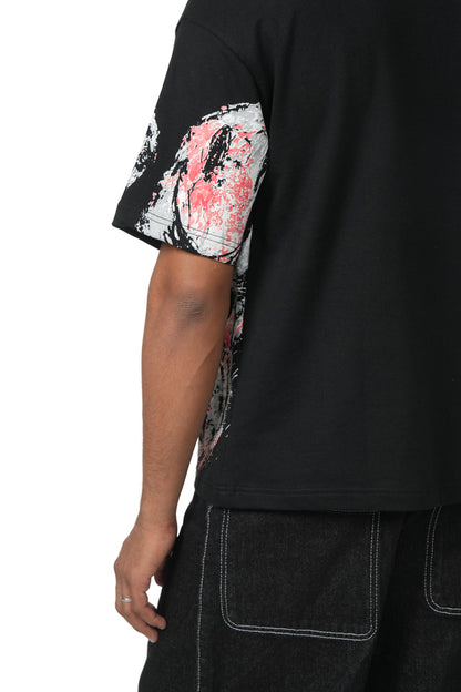 WHERE'S THE TRIGGER-REGULAR FIT PRINTED T-SHIRT HEAVYWEIGHT, 100% COTTON