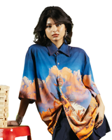 KALA AND CANYON- RELAXED FIT PRINTED SHIRT