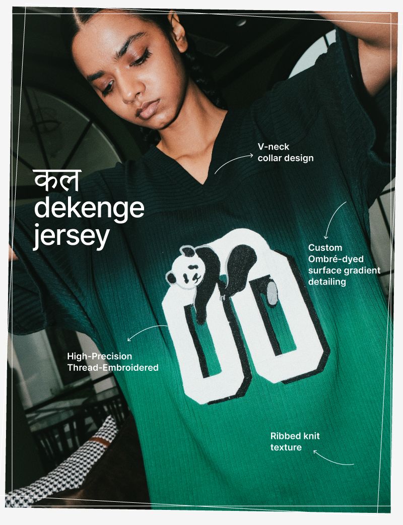 KAL DEKHENGE - RELAXED FIT EMBROIDERED JERSEY