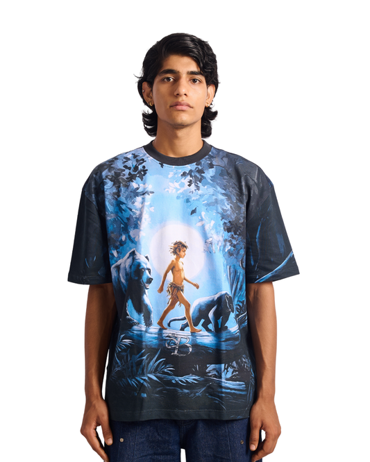 MOWGLI- OVERSIZED FIT PRINTED T-SHIRT